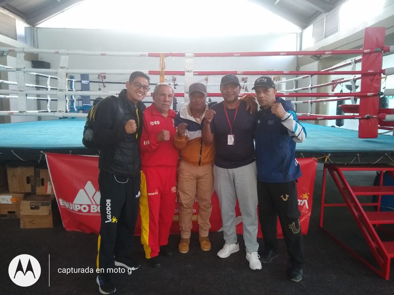 Instalaciones del gimnasio de boxeo en Bogotá