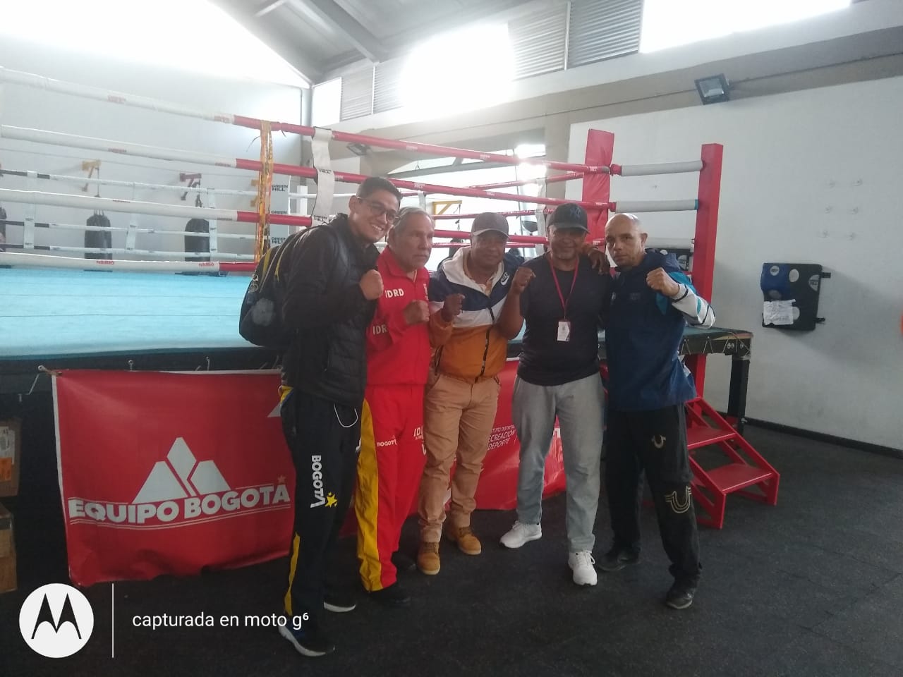 Instalaciones del gimnasio de boxeo en Bogotá